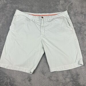 Tommy Bahama Pima Cotton Shorts Men's 40 Flat Front Light Blue 9.5 Inseam Golf